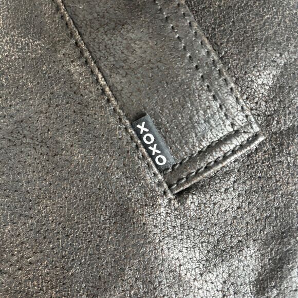 XOXO Jacket Womens/Mens Leather Brown Bomber Size Medium - Picture 11 of 13